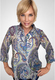 The Cascade Jacket Blouse - Crayon